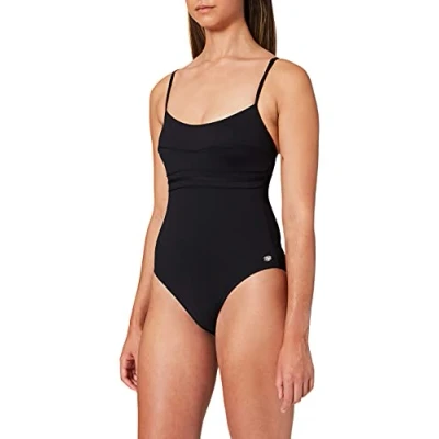 Immagine di Haute pression A1001 Maillot de bain une pièce Uni Femme Noir,FR: 48 (Taille faricant: 48)