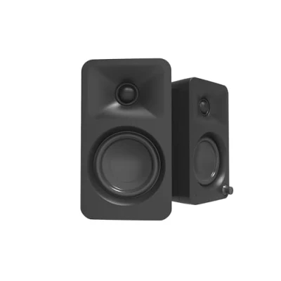 Immagine di Kanto ORA 100W Powered Bi amp Reference Desktop Computer Speakers w/Bluetooth 5.0 &amp; USB C 100 Hz Crossover Quality Sound Pair Black
