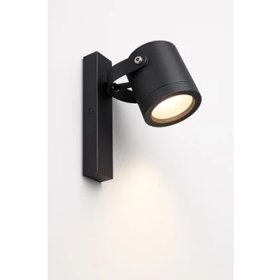 Immagine di Applique da Esterno GU10 IP44, Lampada Parete in Alluminio, Design Moderno, Orientabile, Ideale per Giardino, Terrazza e Ingressi (Grigio)