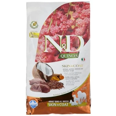 Immagine di Farmina, N&amp;D Quinoa Skin &amp; Coat, Cervo, Cocco Curcuma, Cane Medium/Maxi, 2,5kg