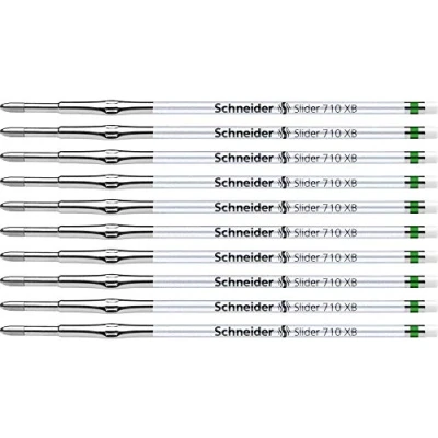 Immagine di Schneider Slider 710 171004 Set di 10 refill penna a sfera XB verde