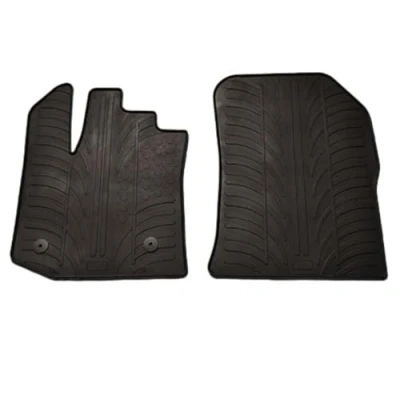 Immagine di Rubber Car Mats Set Tappeto di gomma Furgon più clip montaggio T Profilo, 2 pezzi