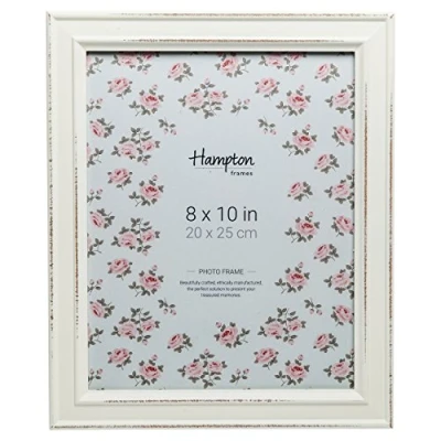 Immagine di Hampton Frames PALOMA PAL301980W Cornice portafoto in vetro, 20 x 25 cm, colore: Bianco