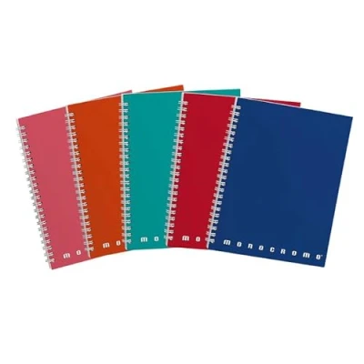 Immagine di Pigna 02155584M , Conf. 5 pz. Quaderno Maxi Spiralato A4 senza Fori e Microperforazione, Rigatura 4M Carta 80g/mq.