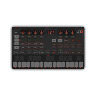 Immagine di IK Multimedia UNO Synth Sintetizzatore analogico monofonico, Facilmente programmabile, Ultra portatile