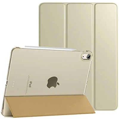 Immagine di TiMOVO Cover Custodia per iPad Air 11 Pollici M2 2024, 6a/5a/4a Generazione(2024/2022/2020) 10,9 Pollici, Ultra Sottile Leggero Semi Trasparente Rigido Champagne Oro