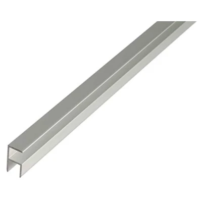 Immagine di Alberts 030609 Profilo ad angolo, autobloccante, alluminio, anodizzato argento, 1000 x 12,9 24 mm