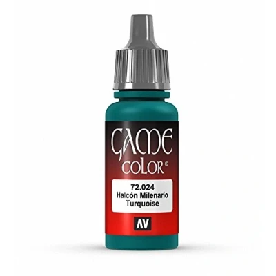 Immagine di Vallejo 72024 Colore Acrilico In Formula Opaca E Coprente A Base D&#039;acqua, Turchese (Falcon Turquoise), 17 ml, 1 Pezzo