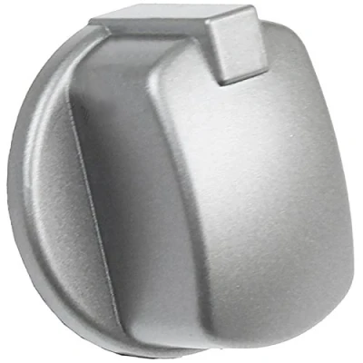 Immagine di SPARES2GO Pomello Interruttore compatibile con Indesit Forno e Fornello (Argento/Inox)
