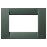 Immagine di Placca Vimar Idea Classica Tecnopolimero 4 moduli verde smeraldo 16744.13