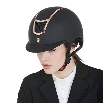 Immagine di Equestro cap Modello Eclipse Plain Matt M, Nero Oro Rosa