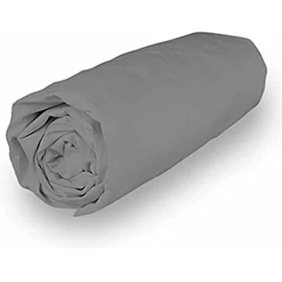 Immagine di Soleil d&#039;ocre Percale Uccisione Coperchio, Cotone, Grigio, 140 x 190 cm