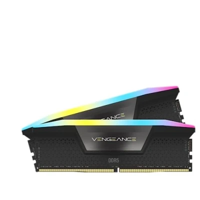Immagine di CORSAIR VENGEANCE RGB DDR5 RAM 32GB (2x16GB) 6000MHz CL38 Intel XMP iCUE Memoria per Computer Compatibile Nero (CMH32GX5M2B6000C38)