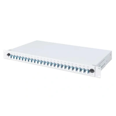 Immagine di Digitus DN 96332/9 Patchpanel per fibra ottica 24 Porte LC pronto alluso 1 U