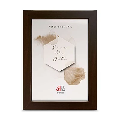 Immagine di aFFa frames Hekla, cornice portafoto in MDF, con vetro acrilico, colore nero, 13 x 18 cm