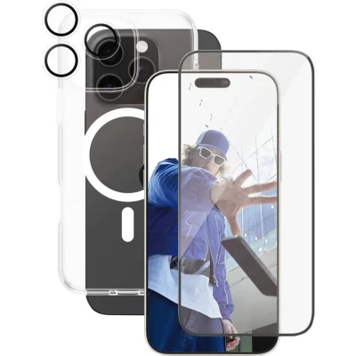 Immagine di PanzerGlass CARE by ® Panzerglas 3 in 1 Protection Backcover per cellulare Apple iPhone 16 Pro Max Trasparente Carica induttiva