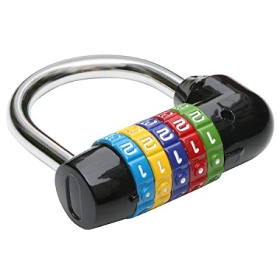 Immagine di TRIXES Lucchetto Nero a Combinazione di 5 Numeri