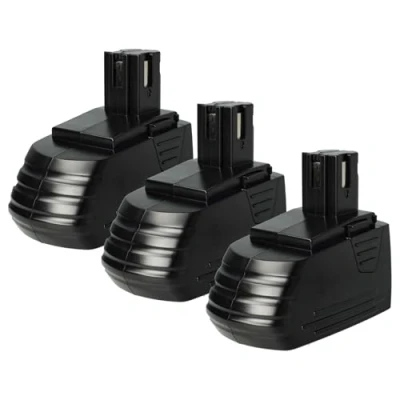Immagine di vhbw 3x batteria compatibile con Hilti SFL 12/15 Flashlight, SID 121 A, SF121 A utensile elettrico (3000 mAh, NiMH, 12 V) Sostituisce SFB121, SFB126, SFB126A
