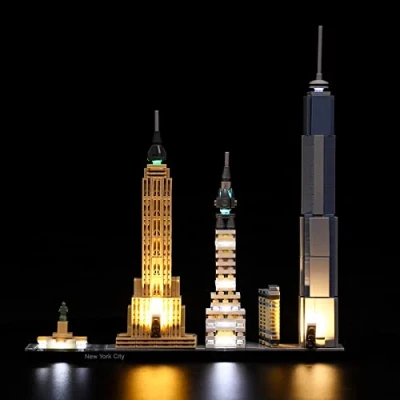 Immagine di LIGHTAILING Kit di Illuminazione a LED per 21028 New York City Modello da Costruire Set luci Compatibile con Il (Non includere Modello)