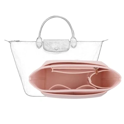 Immagine di D.DUO organizer per borse, accessori Longchamp con manico lungo (S (manico corto), Rosa)
