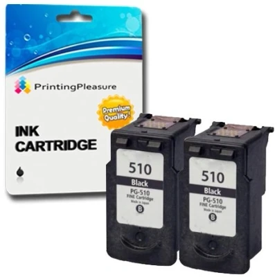 Immagine di 2 NERO Cartucce d&#039;inchiostro compatibili per Canon Pixma iP2700 MP230 MP240 MP250 MP260 MP270 MP280 MP480 MP490 MP492 MP495 MP499 MX330 MX340 MX350 MX360 MX410 MX420 Sostituzione PG 510 (PG510)