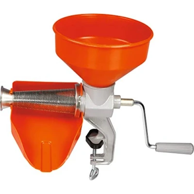 Immagine di Reber N.3 8602N Spremipomodoro Manuale per Passata di Pomodoro e Marmellate, Rosso/Grigio
