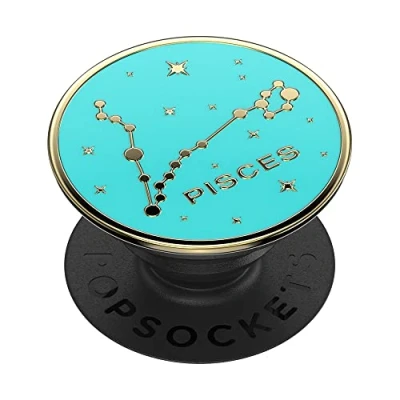 Immagine di PopSockets: PopGrip Supporto e Impugnatura per Telefoni Cellulari Tablet con un Top Intercambiabile Enamel Zodiac Pisces