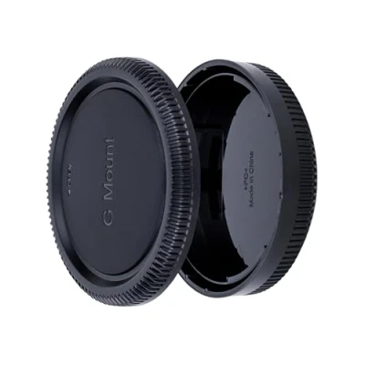 Immagine di JJC Lens Posteriore Cap + Tappo Corpo per Fotocamera Fujifilm GFX50S GFX50SII GFX50R GFX100 GFX100II GFX100S GFX100SII G mount e Fuji Obiettivo (1 Set)