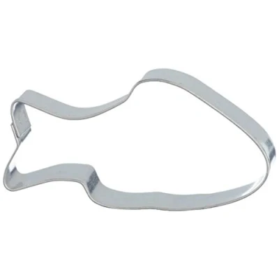 Immagine di Stampini per Biscotti a Forma di Mini Pesce, Argento, Acciaio Inossidabile, Silver, 5 cm