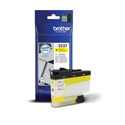 Immagine di Brother LC3237Y Cartuccia InkJet Originale, Capacità Standard, fino a 1500 Pagine, per Stampanti MFCJ5945DW / MFCJ6945DW HLJ6000DW, Colore Giallo
