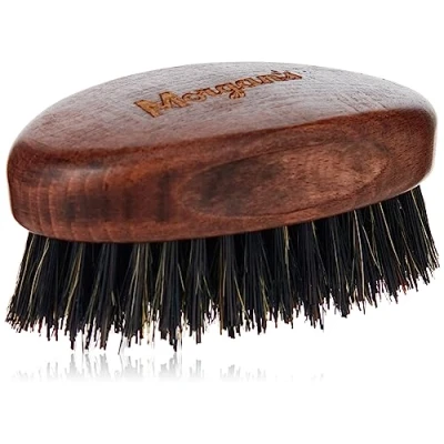 Immagine di SPAZZOLA X BARBA PICCOLA OVALE MORGAN&#039;S LEGNO MISTO CINGHIALE BEARD BRUSH