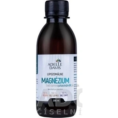 Immagine di ADELLE DAVIS Magnesio Liposomiale + Vitamina B6 Vegano, Integratore 200 ml, Formula Potenziata x10, Alto Dosaggio per Energia, Benessere Muscolare e Nervoso, Riduzione di Stress Affaticamento