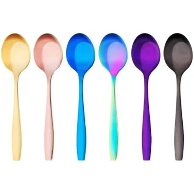Immagine di GRÄWE Set di 6 cucchiaini da caffè in acciaio inox, lucidati a mano, lavabili lavastoviglie, colorati Serie Königstein