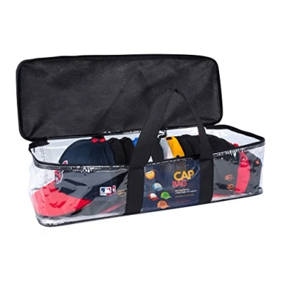 Immagine di Cap Buddy, borsa per berretti da baseball, contiene almeno 18 tutti i tipi di snapback e trucker elastici, li mantiene puliti