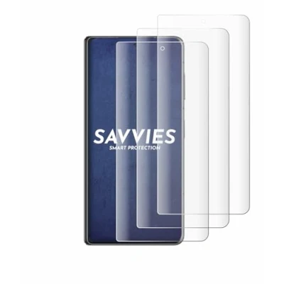 Immagine di savvies (4 Pezzi Full Screen Pellicola Protettiva per Honor Magic V3 Cover Copertura [Completa Trasparente, 3D Curved]