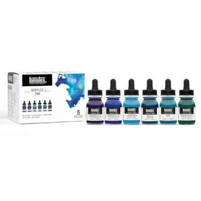 Immagine di Liquitex Ink! Colori Dell&#039;Acqua 6 x 30 ml