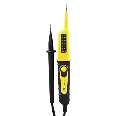 Immagine di TROTEC tester di tensione bipolare BE17 continuità acustico campo misura 12 400 V (AC/DC), IP64, LED