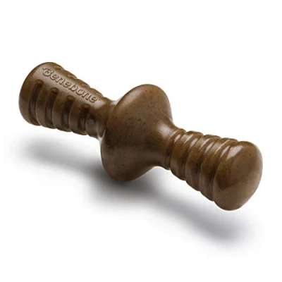 Immagine di Benebone Zaggler Giocattolo da masticare indistruttibile per cani, masticatori aggressivi, a lunga durata, resistente alla noia vero sapore di pancetta, cani taglia media,