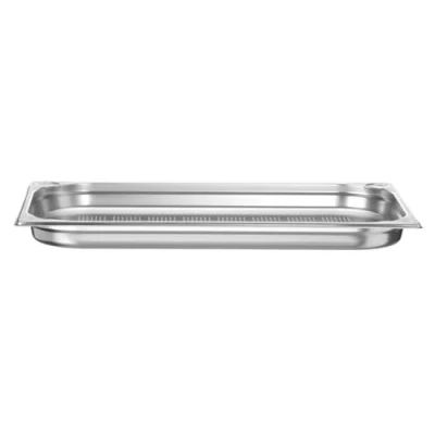 Immagine di HENDI contenitore Gastronorm, GN 1/1, solo con fondo perforato, GN, impilabile, bordi arrotondati, resistente alla temperatura da 40 a 300C, 5L, altezza: 40mm, acciaio inox