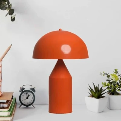 Immagine di bamyum Lipeo Lampada a Fungo con Cavo, color Arancio E27, Moderna, in Metallo. da Comodino Decorazione per la Casa, Camera Letto