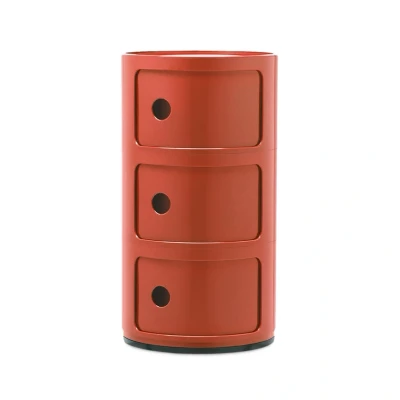 Immagine di Kartell Componibili, Mobile Contenitore 3 Elementi, Arancio