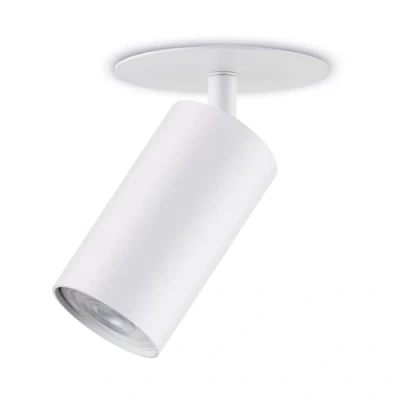 Immagine di Maclean Faretti da incasso a soffitto rotondi in alluminio Attacco GU10 fino 40W faretto moderno orientabile per controsoffitti IP20 (Bianco, 1 pezzo senza lampadina)