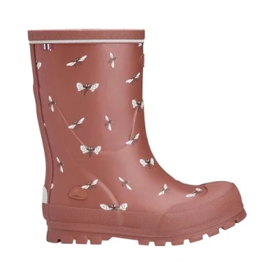 Immagine di Viking Jo​l​l​y​ Pr​i​n​t​, Stivali di Gomma Unisex Bambini e ragazzi, Marrone (Cognac/White), 27 EU