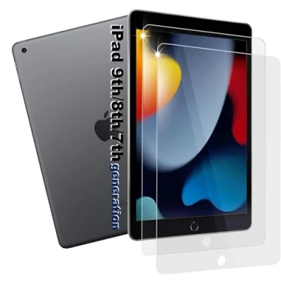 Immagine di manlian [2 Pezzi Pellicola Protettiva Compatibile con ipad 9/8/7 (10,2 Pollici, Modello 2021/2020 / 2019) in vetro temperato.