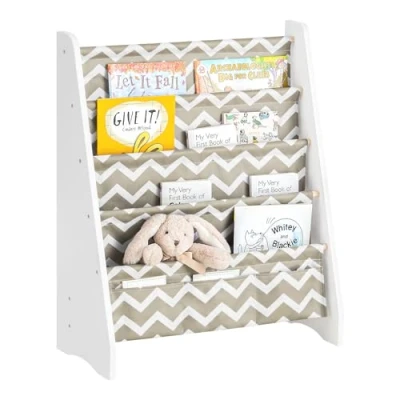 Immagine di SoBuy libreria montessoriana per bambini Scaffale a 4 Livelli Portariviste KMB50 HG