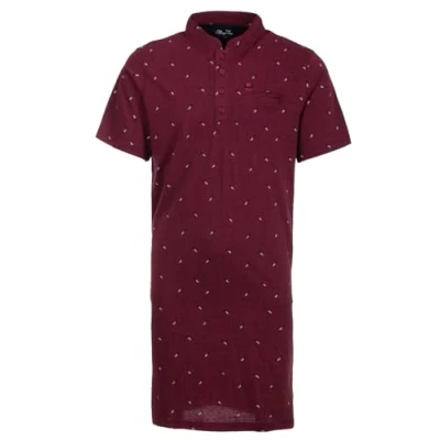 Immagine di Henry Terre Camicia da notte uomo, a maniche corte, con bottoni, taglia M 3XL, bordeaux, XL
