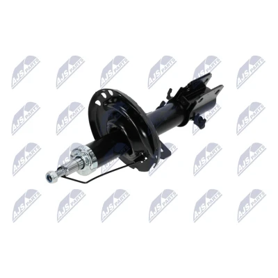 Immagine di NTY A NS 003 Ammortizzatore Assale anteriore Dx pressione del gas doppio tubo tipo McPherson Spina superiore, Collare inferiore