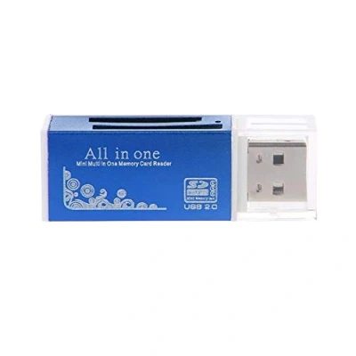 Immagine di Sytaun lettore di schede SD, MicroSD, TF, adattatore USB 2.0 ad alta velocità per SD/SDHC MMC TF MS M2, nero