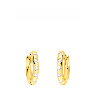 Immagine di SOFIA MILANI Orecchini da Donna in Argento 925 Placcati Oro e con Pietra Zircone Creoli E2970