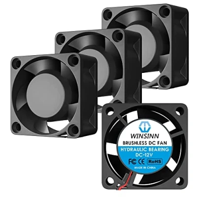 Immagine di WINSINN Ventola 4020, 40 x 20 mm, 12 V, per raffreddamento stampante 3D, estrusore/invertitore, ad alta velocità, confezione da 4 pezzi